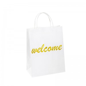 ขอบคุณกระเป๋ากระดาษโปรโมชั่น Kraft Paper Shop กระเป๋ากระดาษของขวัญกระเป๋าพร้อมมือจับกระเป๋ากระดาษคราฟท์